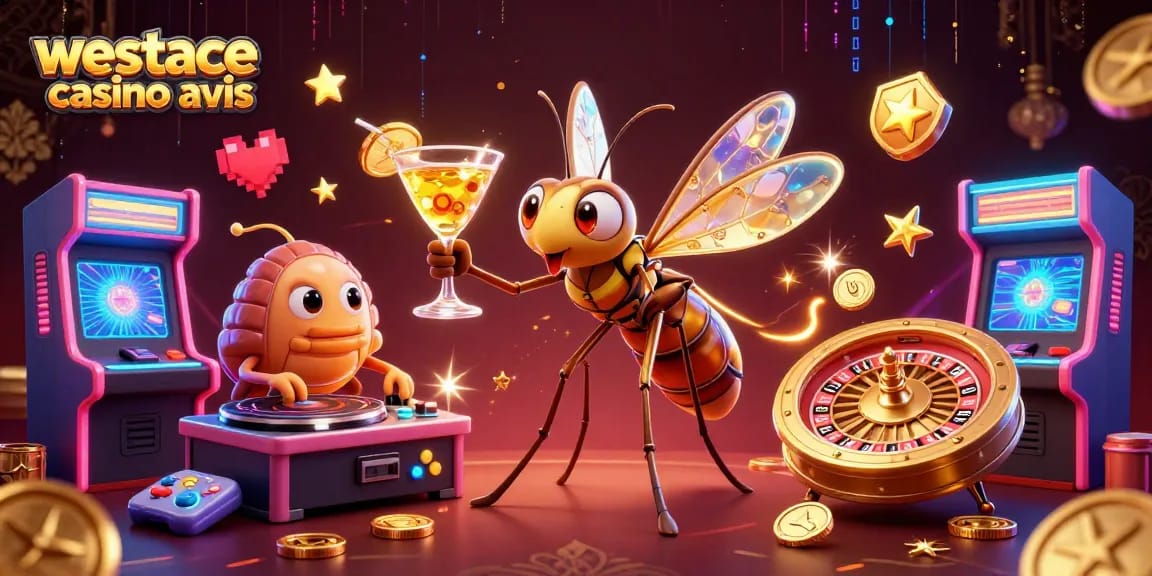 Évaluez westace casino avis avec un visuel vibrant d'un casino, jeux et ambiance captivante.