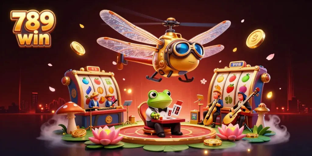 Engage in fun and excitement at 789 win with stunning 3D casino gaming imagery.